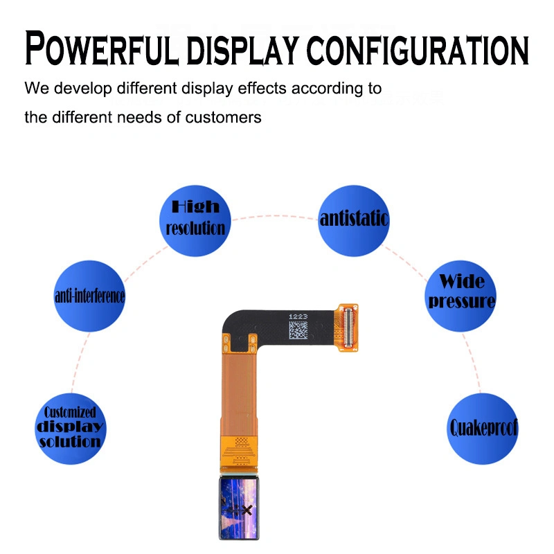 يمكن أن تكون شاشة OLED LCD مقاس 0,49 بوصة بدقة 1920*1080 بمعدل تحديث عالي محلول السير