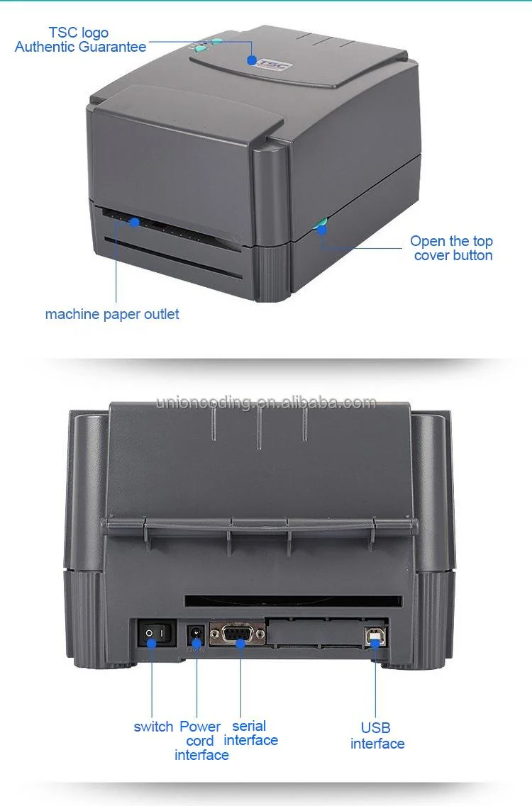 Dual Functional Tsc Ttp-244 PRO Direct Thermal Transfer Bar Code Label Printer Barcode Scanners and Printers