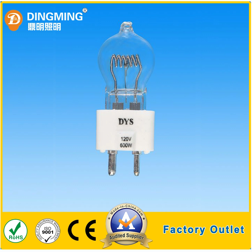 Spherical Single End White Light Spotlight Halogen Bulb