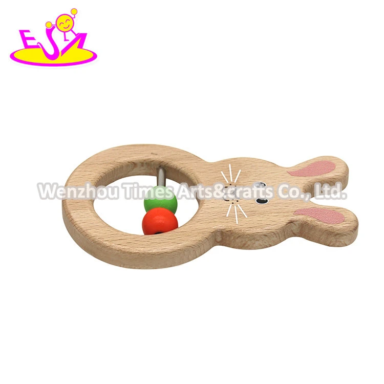 2021 High quality/High cost performance Lovely Wooden Baby Wrist Rattle for Wholesale/Supplier W08K303