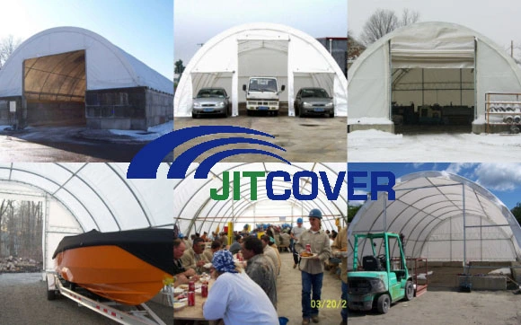 Big Large Permanent Steel Frame PVC Modular Clear Span Industrial Storage Warehouse Workshop Tent Canopy (JIT-306515)