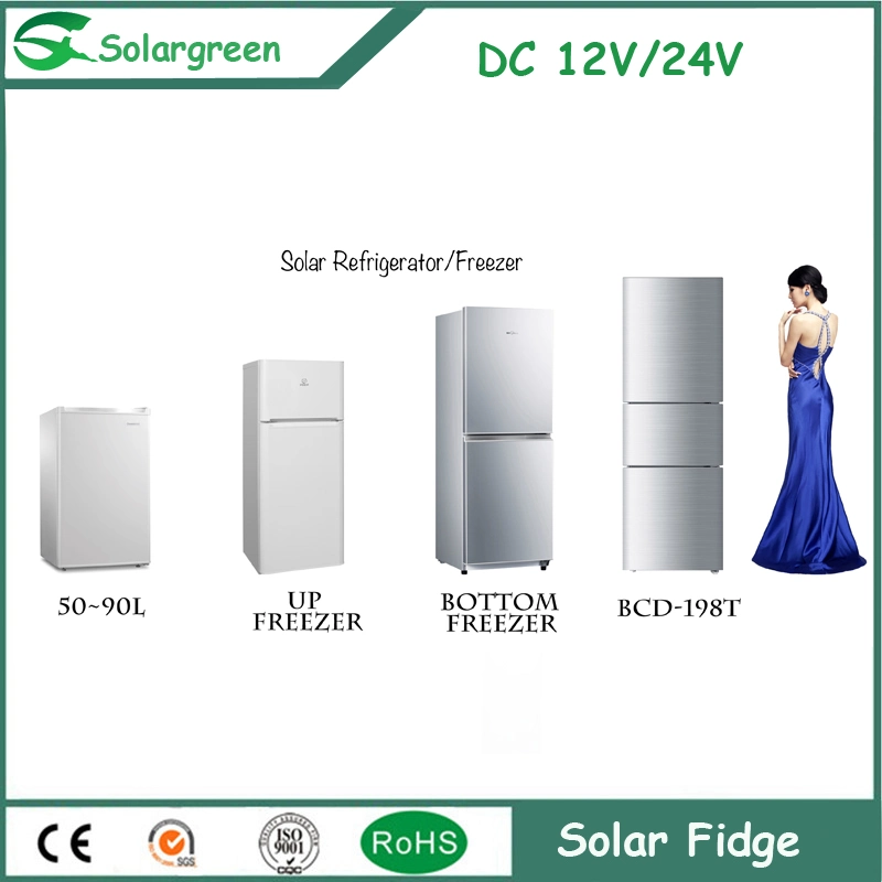 Controlador solar puertas simple/doble Solar Popular refrigerador vertical