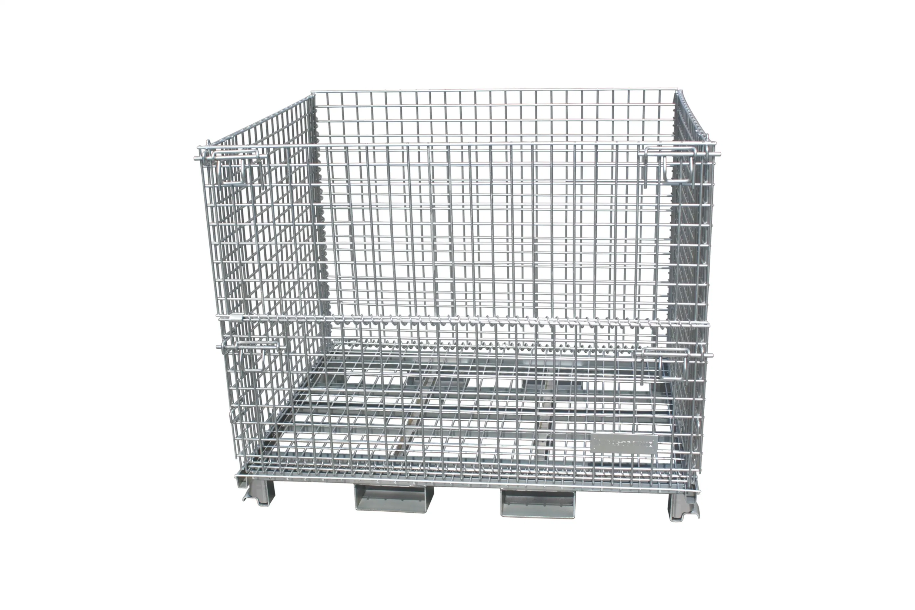 Warehouse Customized Stackable Foldable Steel Wire Mesh Container