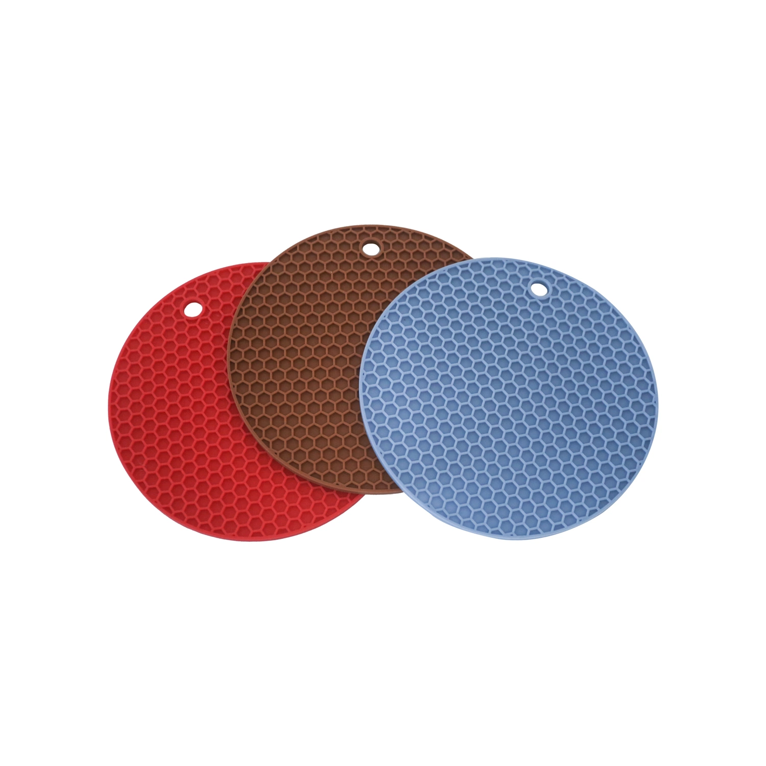 Honeycomb Cup Mat Silicone Coaster Pad Mat for Kitchen Durable Round Shape