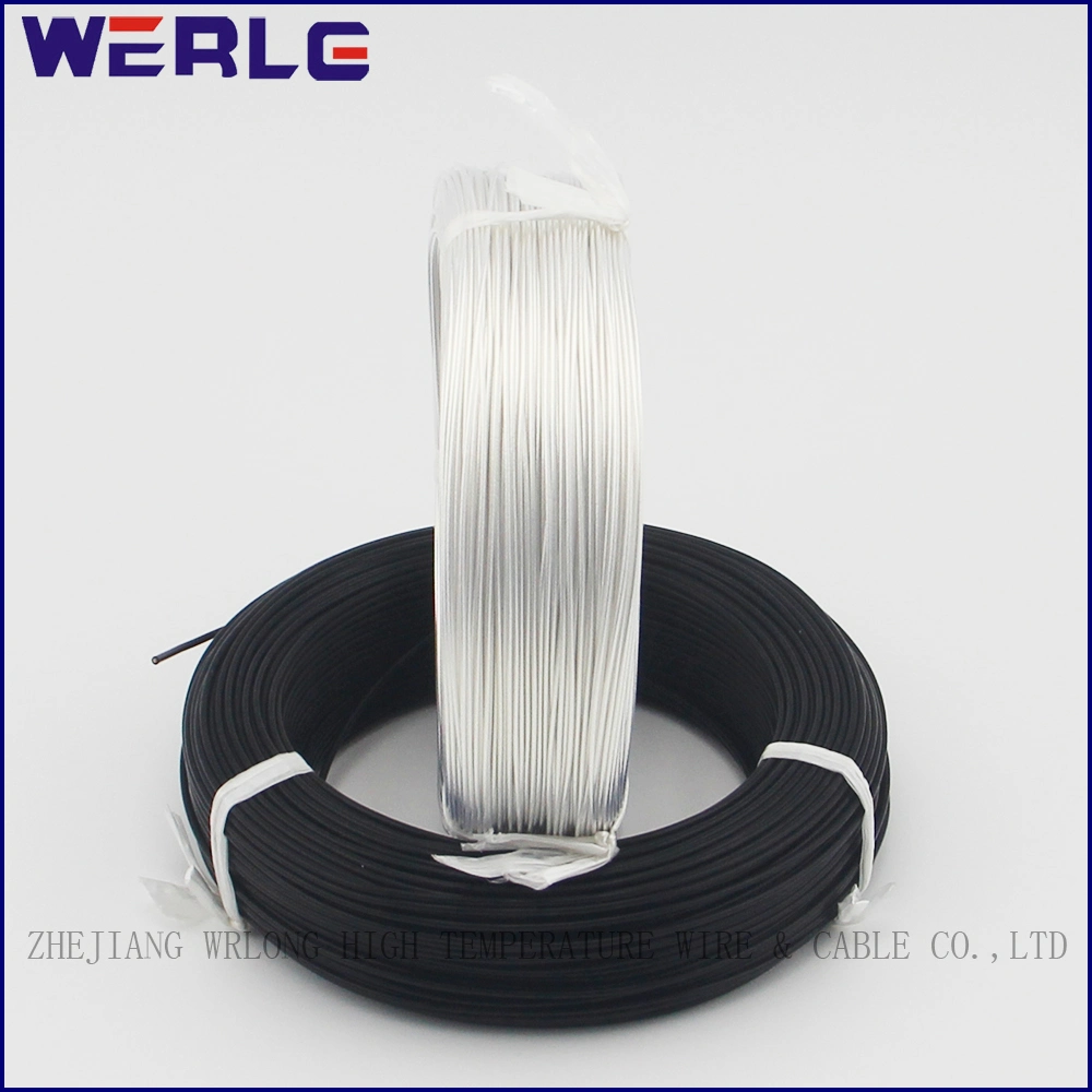 Af200-1 0,75mm2 Blanco/Negro 300/500V FEP resistente a altas temperaturas de cobre estañado cable eléctrico