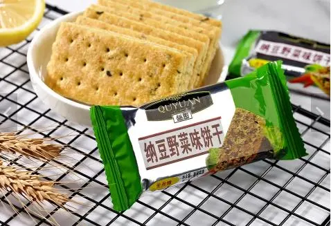 Discious und Hot Selling Natto Biscuit mit Algen und Gemüse Geschmack