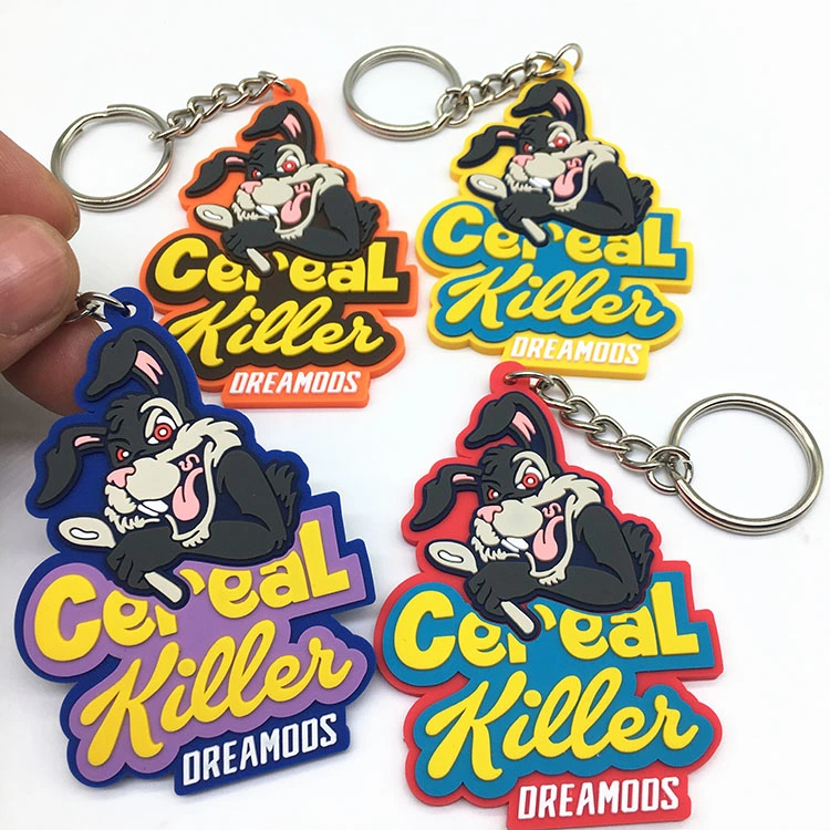 Manufacturer Customized Hot Style Soft PVC Rubber Keychain with Logo