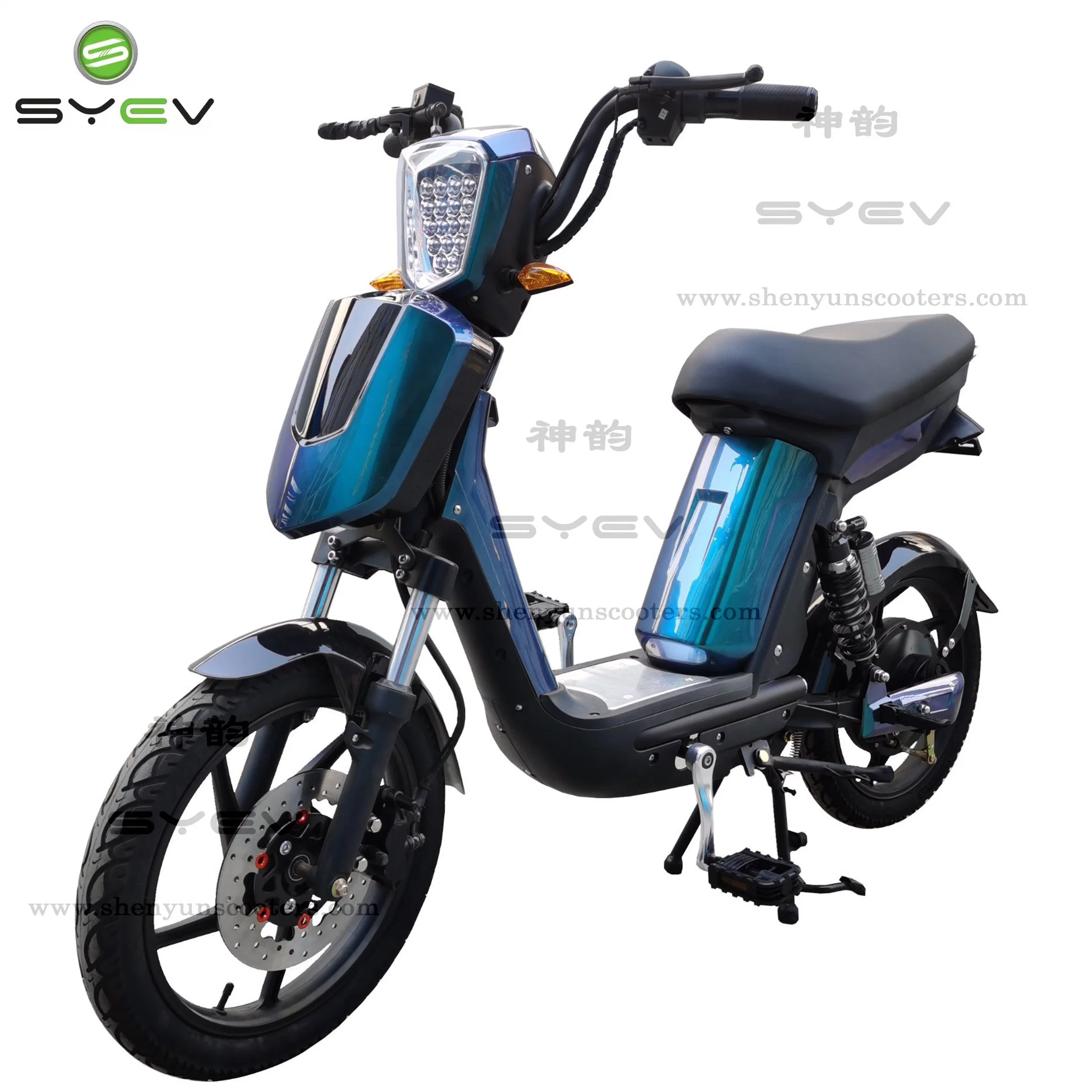 Syev preço barato qualidade de qualidade 500W / 800W BLDC motor chinês Electric Moto de scooter com travões de disco/tambor