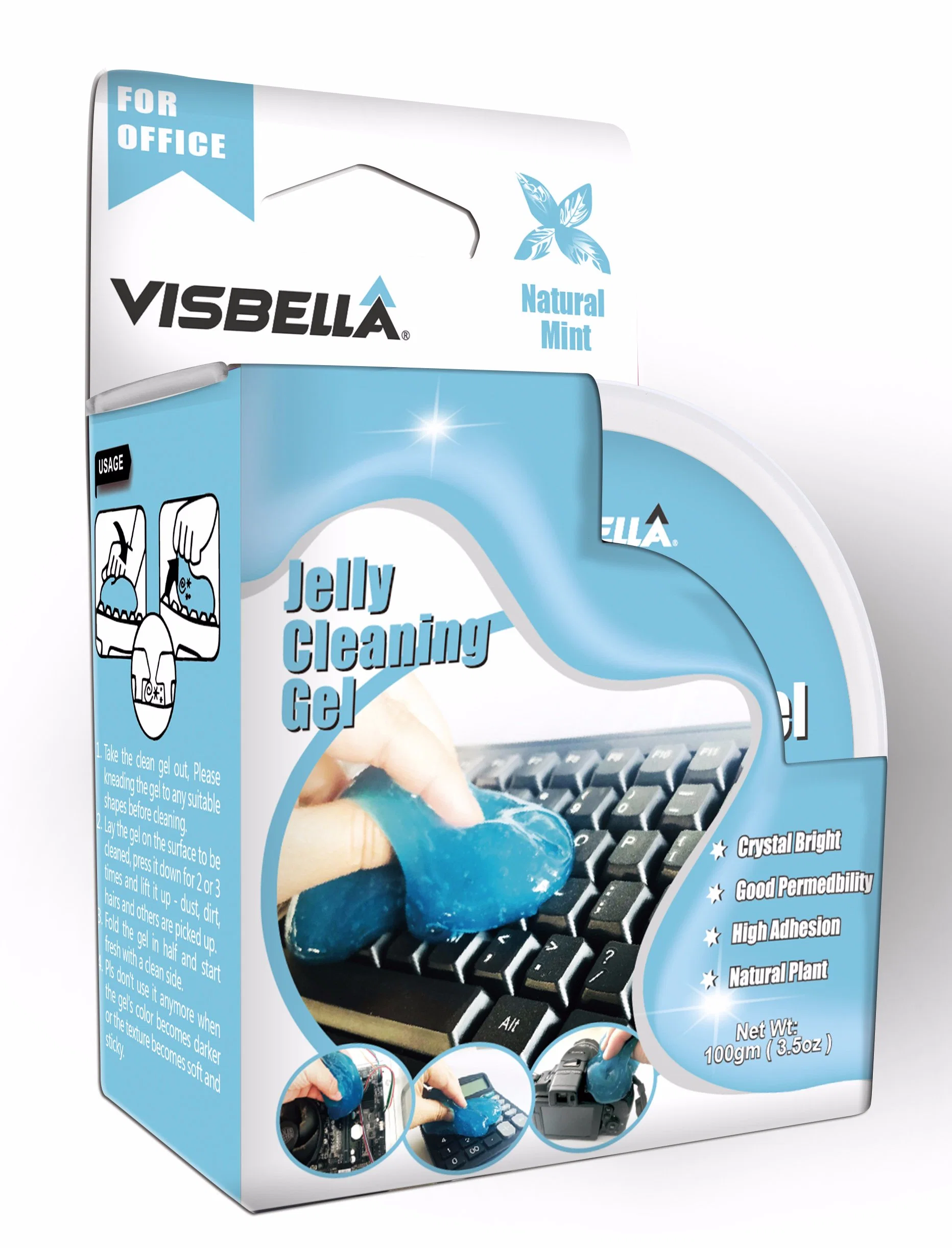 Visbella Jelly Cleaning Gel Cleaning Dirt of Keyboard as Gifts