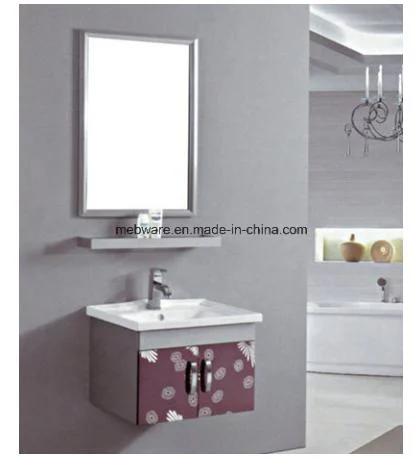 Common Modern Stainless Steel Bathroom Cabinet Vanity and Furniture