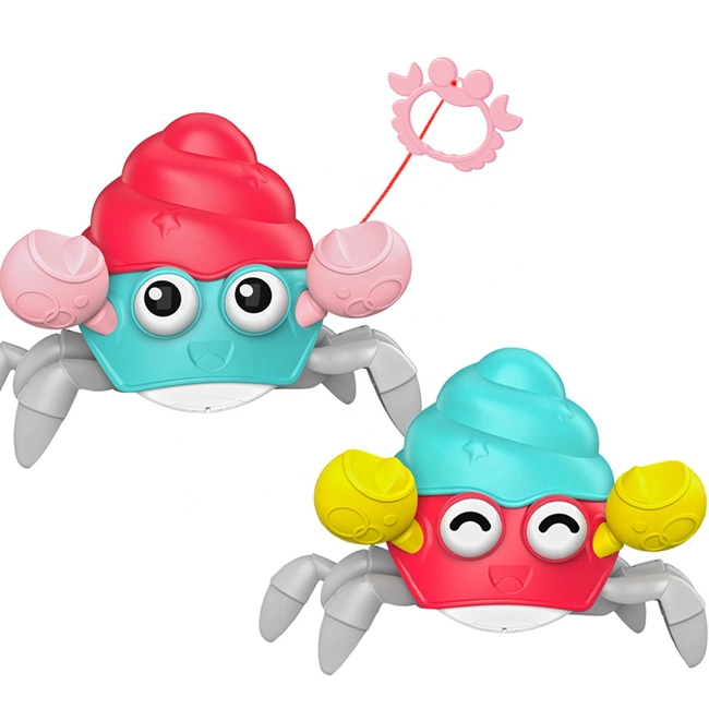 Cute Design Drawstring Hermit Crab Shower Bathing Toys Kids Swimming Bathroom Set Toddlers Crab Bath Toy Children Bath Toys