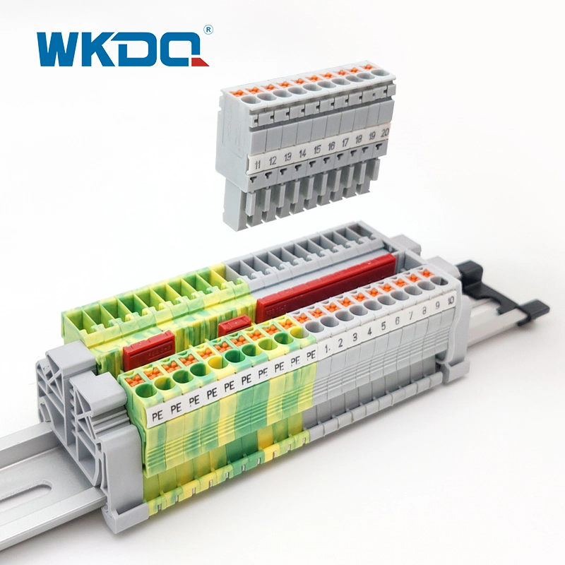 PT 2.5/1p Plug-in Connection 2.5mm Feed Through DIN Rail Terminal Blocks