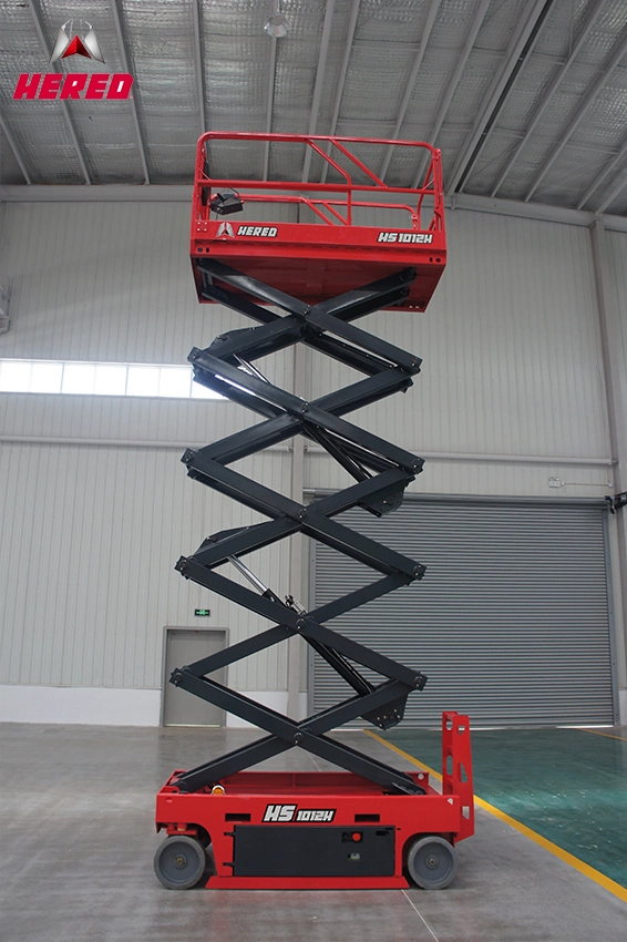 Hered AWP Official 8m Rough Terrain Hydraulic Pump-Driven Scissor Lift