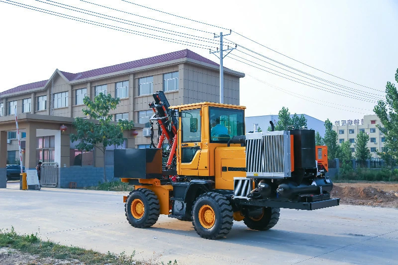 Piling, Pulling, Drilling, Integrated Function Highway Guardrail Pile Driver for Sale