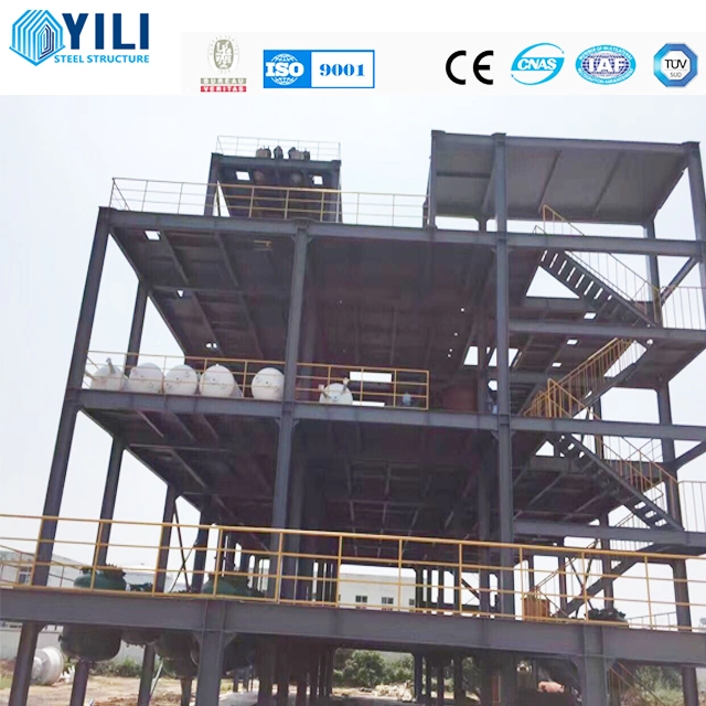 Estructura de acero de suelo múltiple la construcción de edificio de acero prefabricados para talleres
