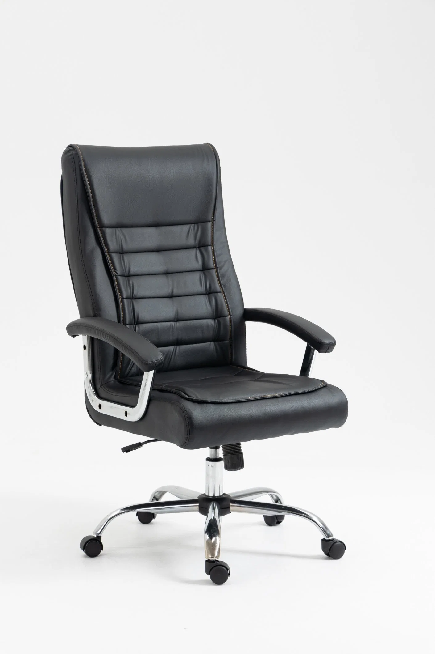 Chrome Arm Hot Selling Saudi Arabia Leather Office Chair