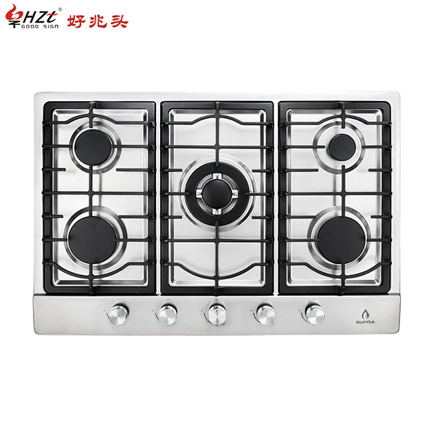 5 Burner Black Steel Gas Cooker Home Kitchen Appliance Estufas De Gas 87 سم