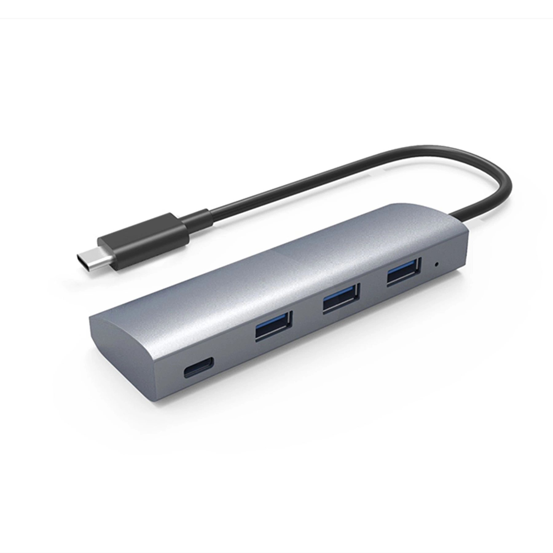 Hub de alumínio Uh3047c1 USB 3.0 de alta velocidade de 4 portas