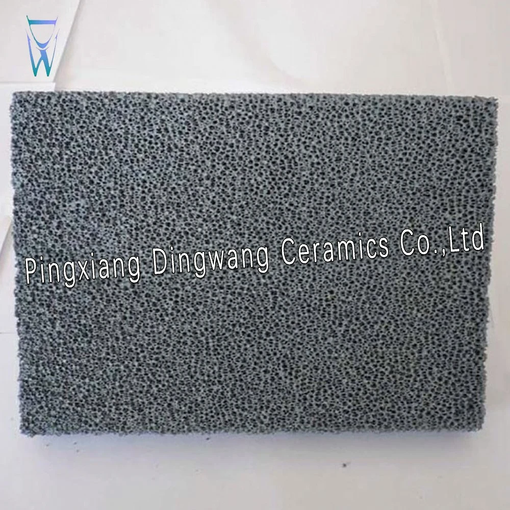 Square Silicon Carbide Ceramic Foam Filter Square Sic Honeycomb Ceramic