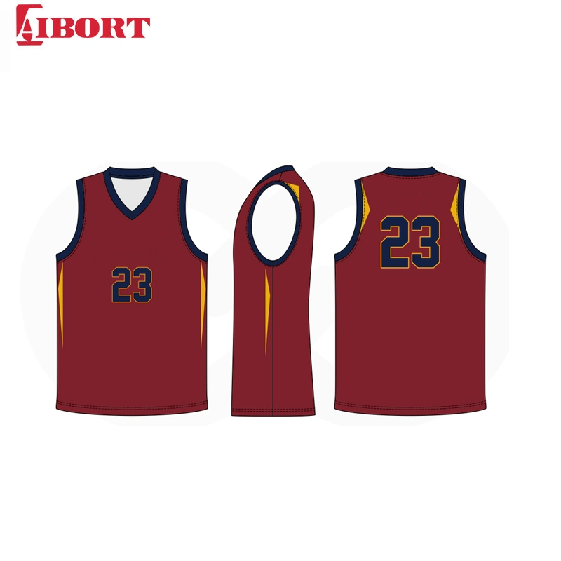 Aibort Create Team Warm up All Kid Basketball Jersey Set for Teenager (L-BK003)