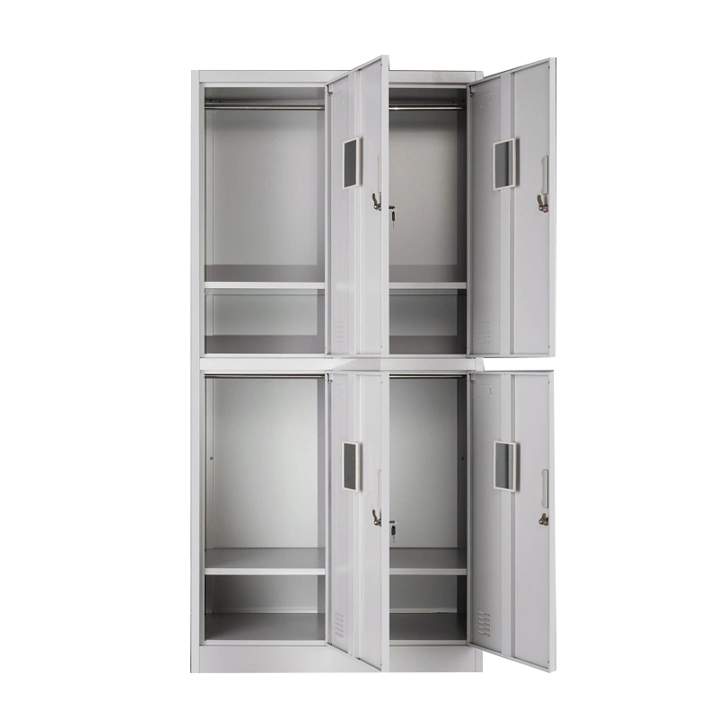 Office Furniture Metal 6 Door Knock Down Structure Office Lockers for Sale