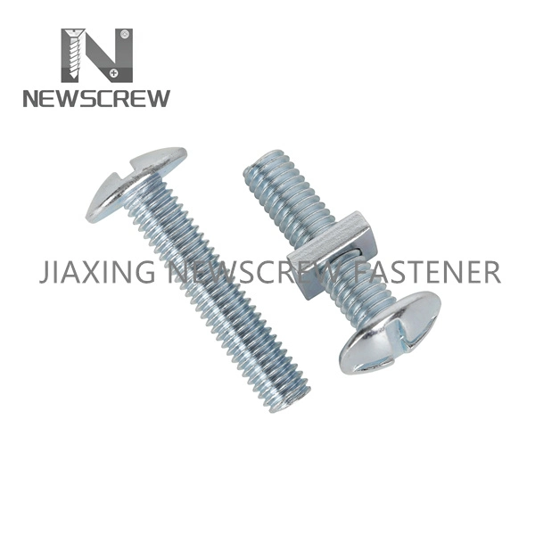 1/4 Cross Mushroom Head Roofing Bolt with Square Nut