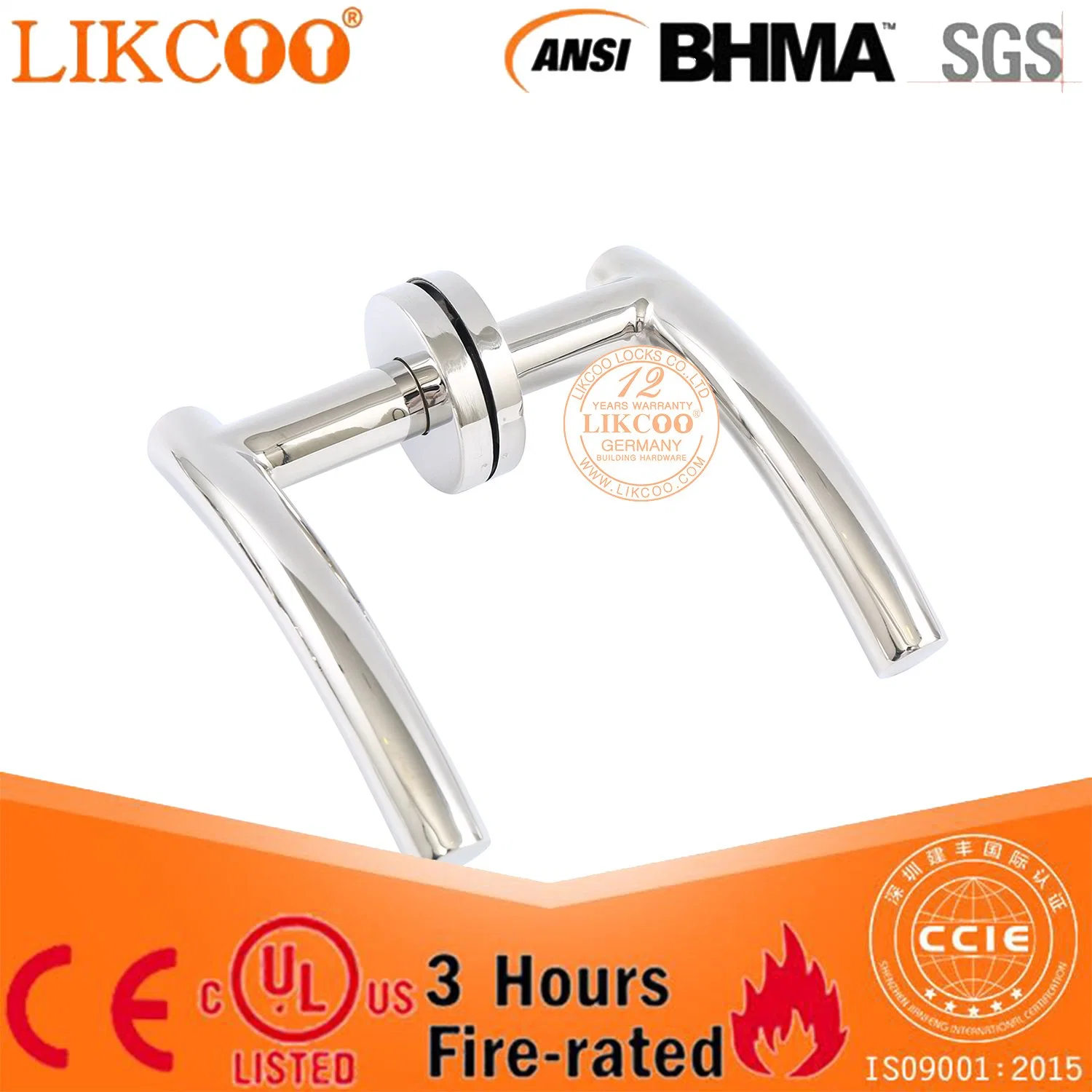 Stainless Steel Lever Casting Handle for Doors