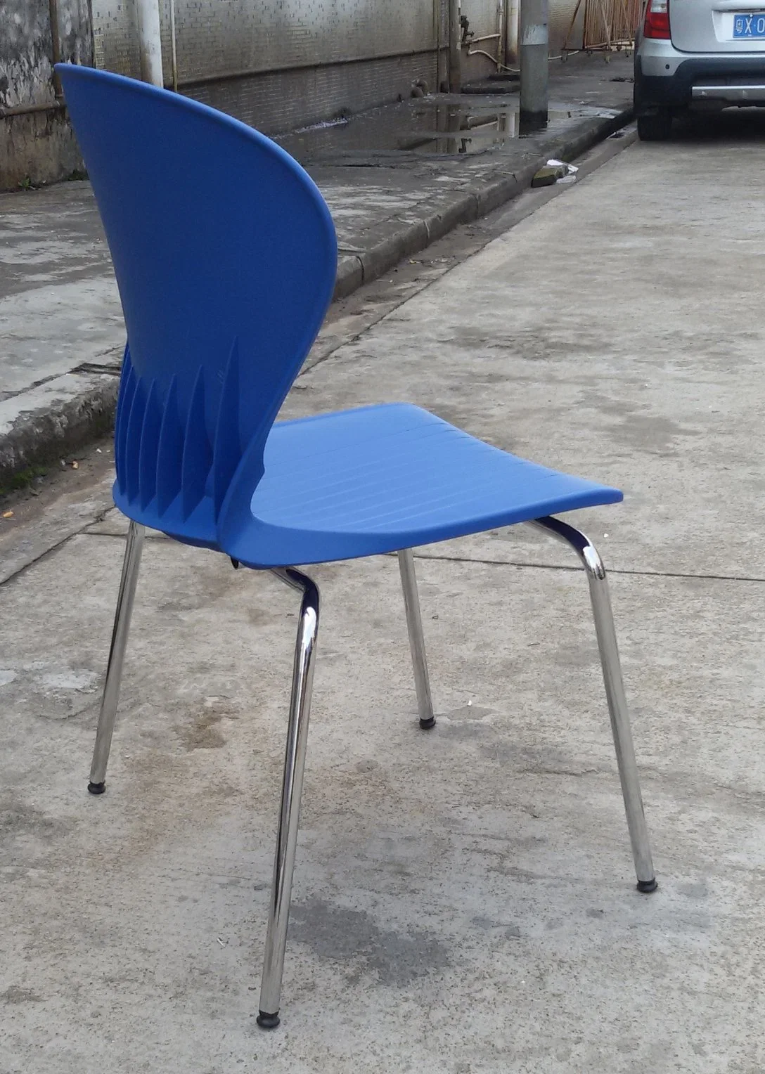 Hot Sale Public Seatings Press School Occasional Blue Metal Stackable Cheap Stacking Visitor Guest Seminar plastic Chair