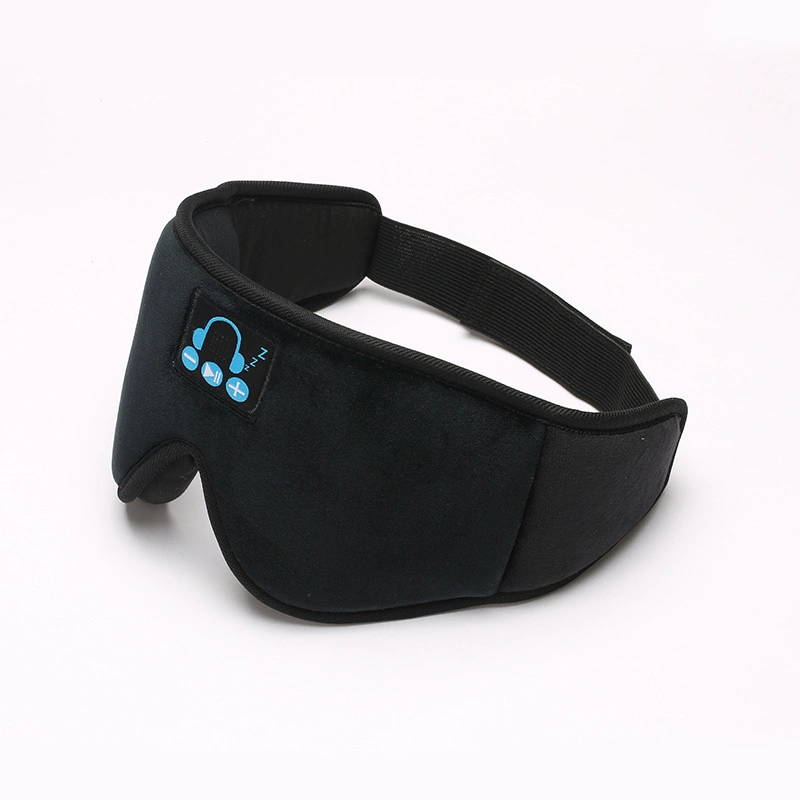 Bluetooth sem fios bloqueio de luz estéreo de música respirável Sleep Earphone Eye Mask