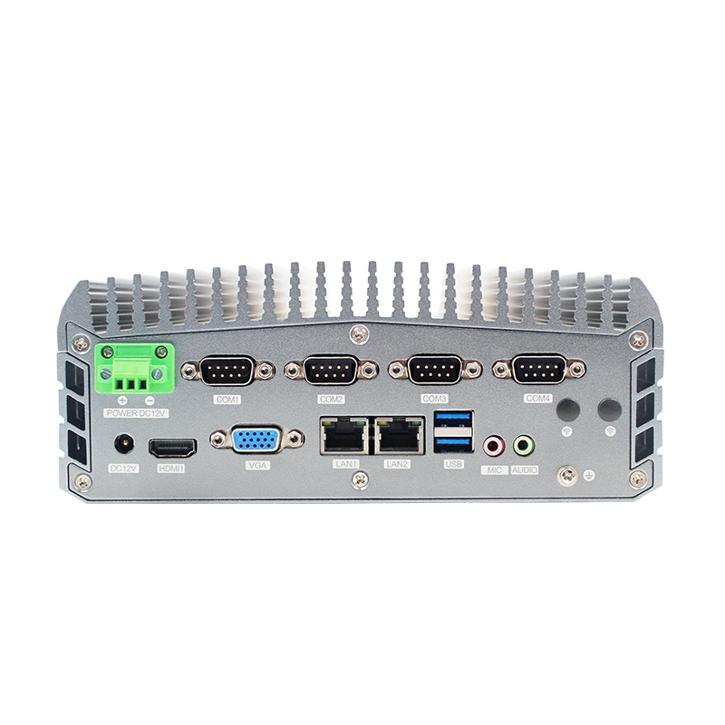 Fanless Industrial PC I3-8100u 2LAN VGA 2RS422 HD Mini PC 2USB3.0 DDR4 4USB2.0 SATA 4RS232 Fanless Industrial Computer