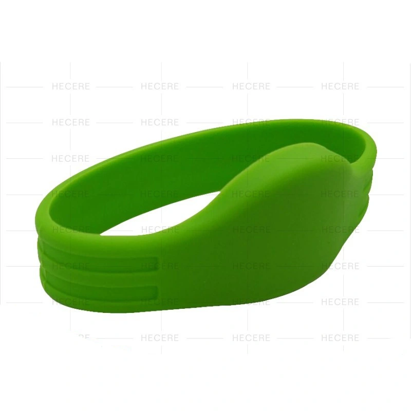 Top Qualify 13.56MHz ISO14443A NFC Tag RFID Semi-Circle Silicone Wristband