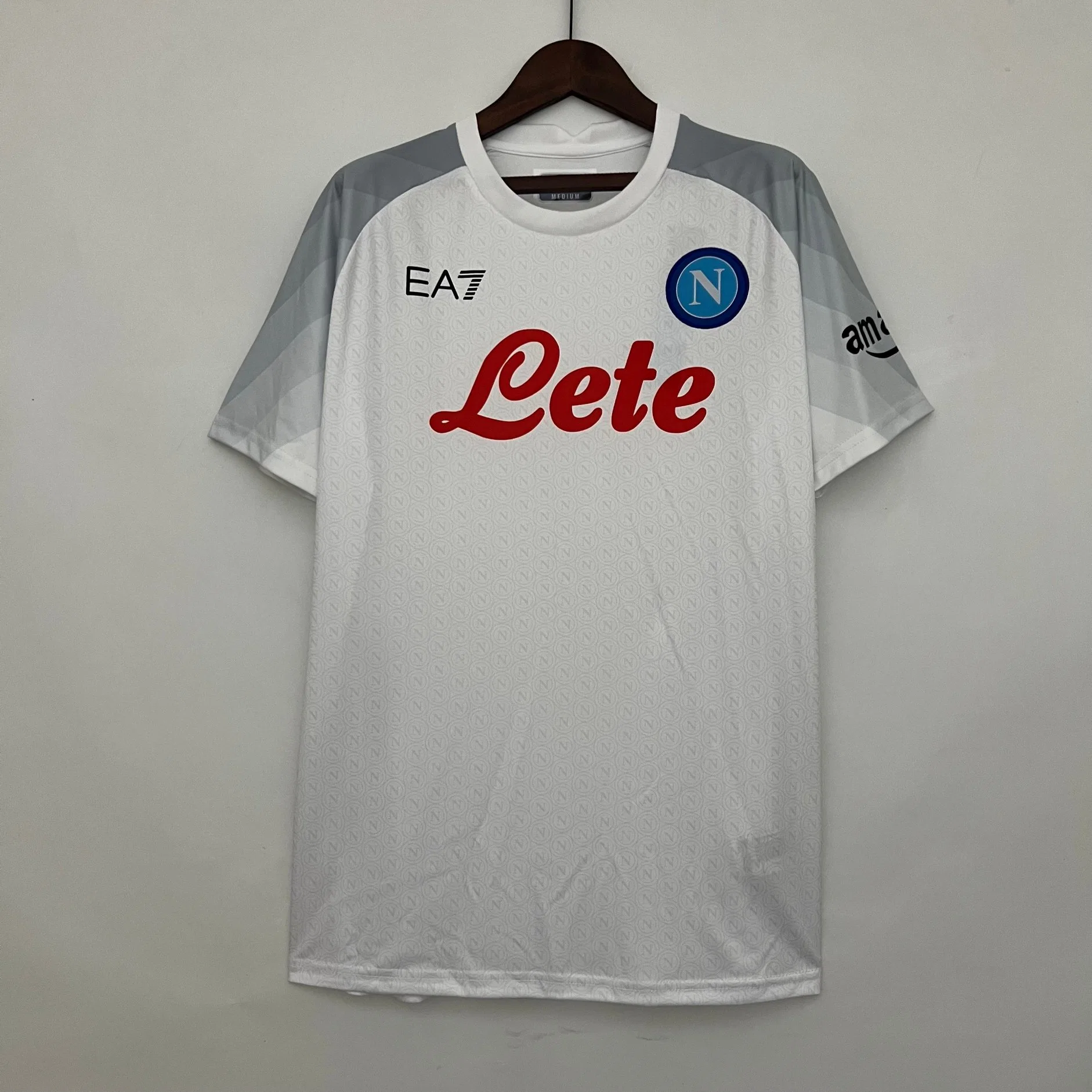 2324 Naples White S-4XL New Fans Jerseys Football Club T-Shirt Men Soccer Tee Football Sportswear Jersey