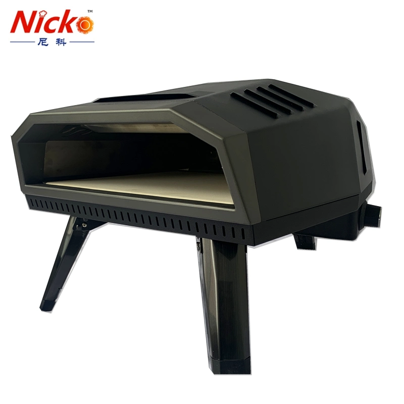 Outdoor Camping Portable Stainless Steel Adjustable Temperature Natural Gas Pizza Stove BBQ Grill