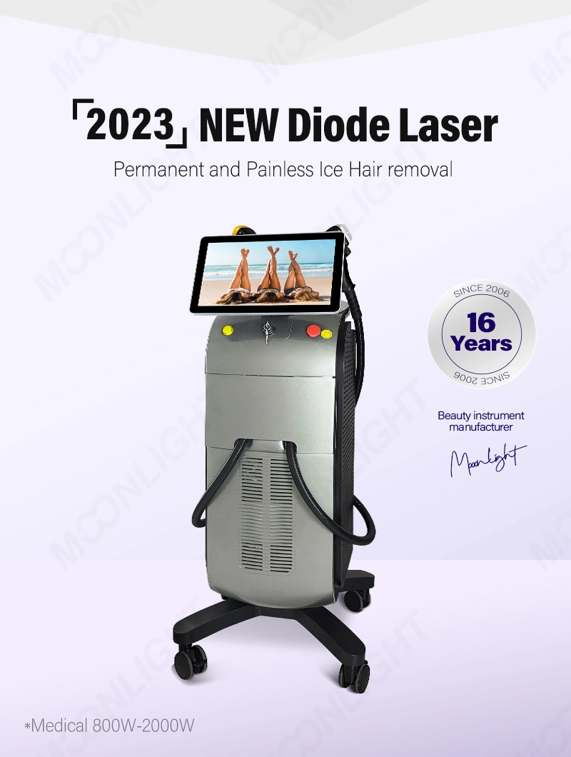 Big Power Alexandrite Painless Diode Laser Beauty Equipment