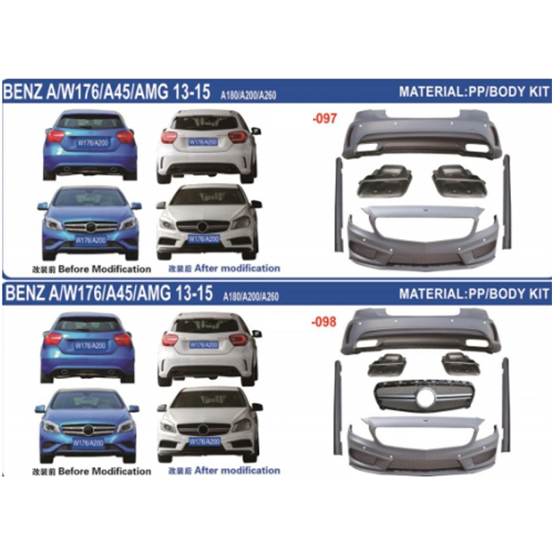 Piezas de carrocería/Kits de carrocería/parachoques delantero/parachoques trasero/rejilla para BMW /Benz G20/Gw176/W209/W212/W213/E92