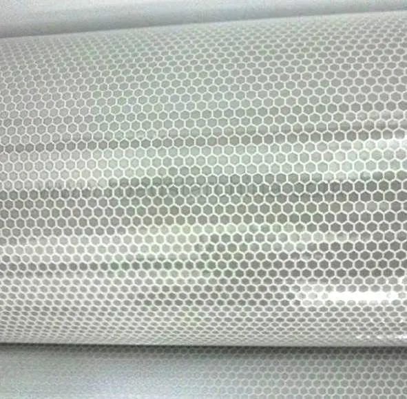 White/Yellow/Red/Blue Reflective Sheeting Vinyl Sticker with Honeycomb for Printing