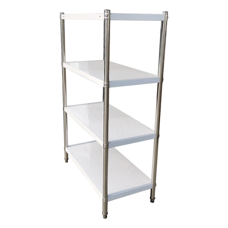 Four Tiers Stainless Steel Kitchen Racks Inox Stainless Steel Restaurant Shelf as Fast Food Equipment