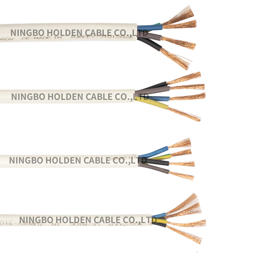 Rollo de 100 m/2c 3c 4c Rvv Cable Flexible de cobre