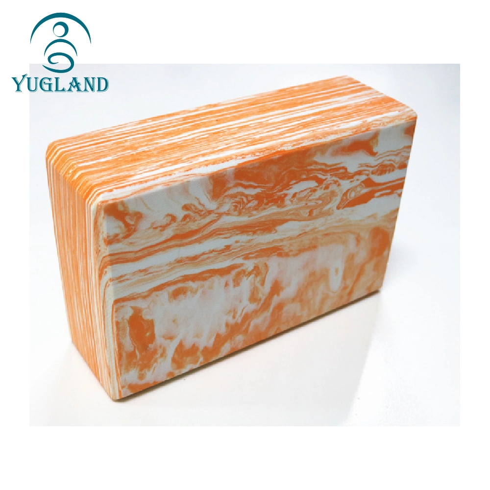 Yugland Fitness EVA Material Cheap Price Marbled Yoga Block Yoga Brick