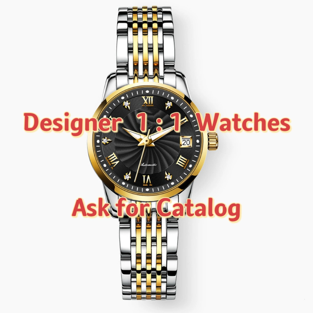 Classic Black Brand Men Watch Top Quality Designer Gentleman Wrist Watches Leather Watch Strap