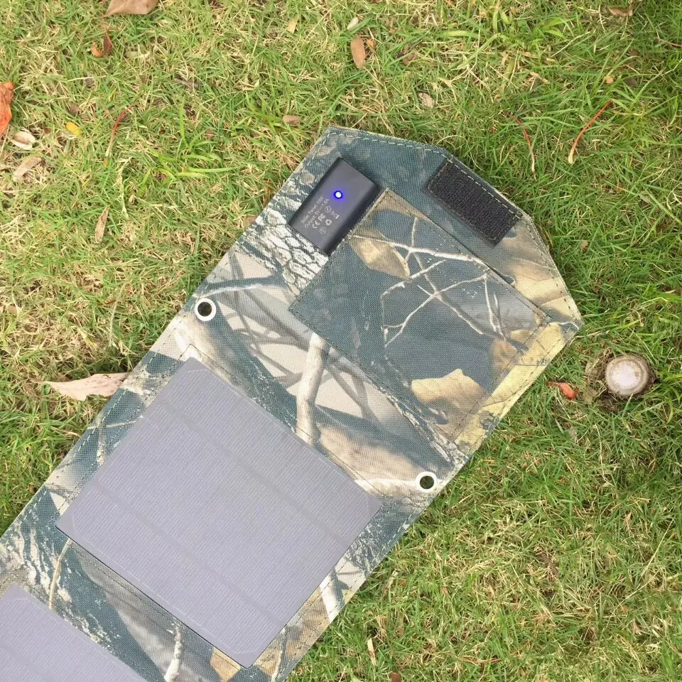 15W Foldable Solar Panel USB Portable Mobile Phone Car Battery Folding Solar Charger Agent Price