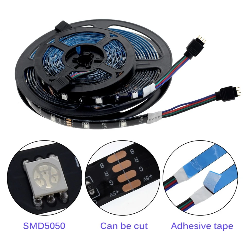 RGB Changeable USB LED Strip 5050 DIY Flexible LED Light Bluetooth Control / Music Control LED TV Background Lighting