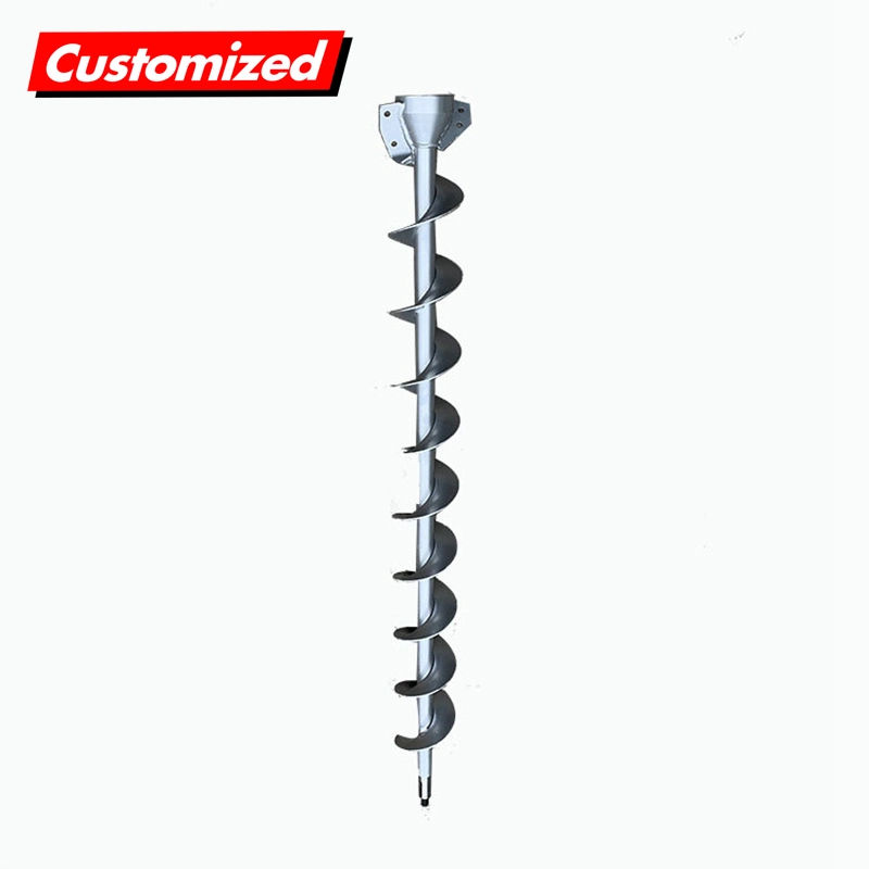 OEM Custom Agricultural Machinery Combine Harvester Parts Stainless Steel Auger Screw Shaft