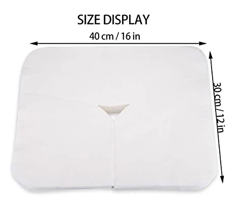 Disposable Spunlaced Nonwoven Cradle Cover Massage Bed Face Rest Cover