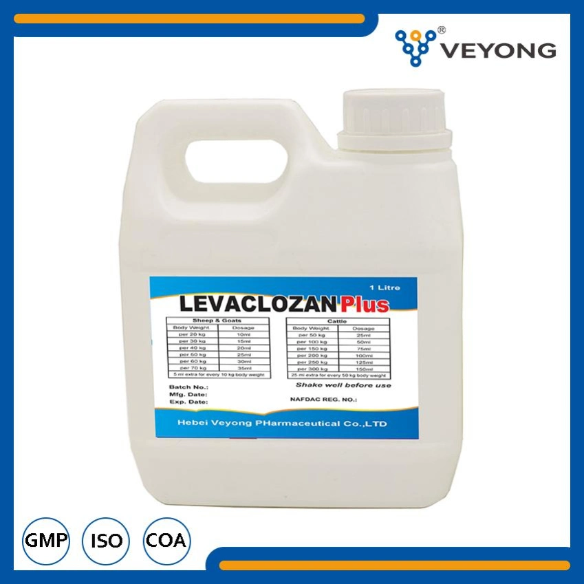 Veterianry Drug GMP Manufacturer Levamisole 1.5% & Oxyclozanide 3% Oral Liquid Suspension