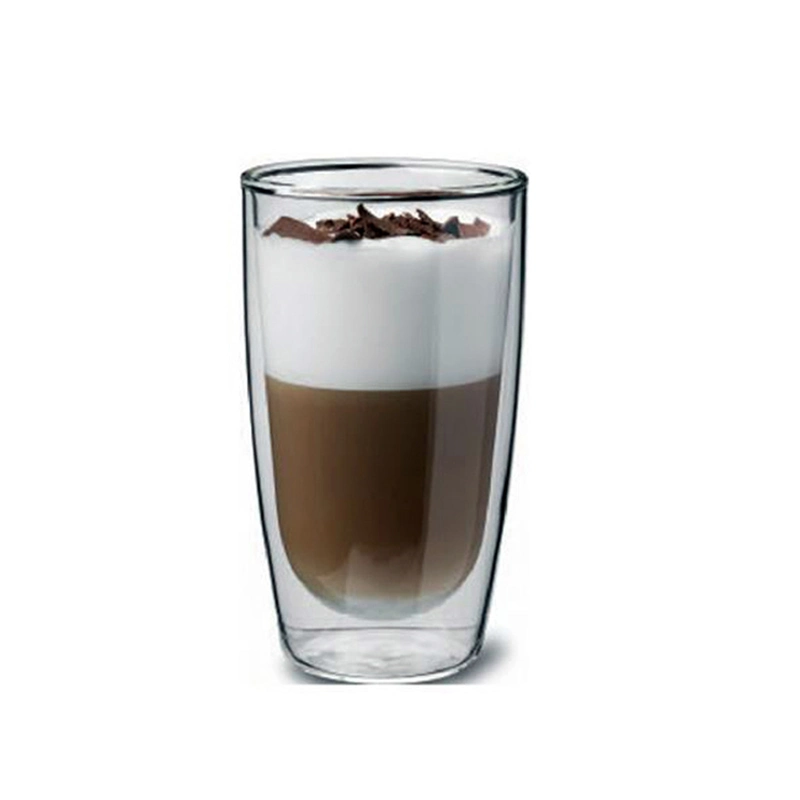 Vente en gros verres résistants à la chaleur café verre tasses glace crème froide Tasse Double mur verre transparent tasse verre boisson