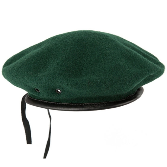 in Stock Items 100% Wool Knitted Military Style Beret Cap for Police Men