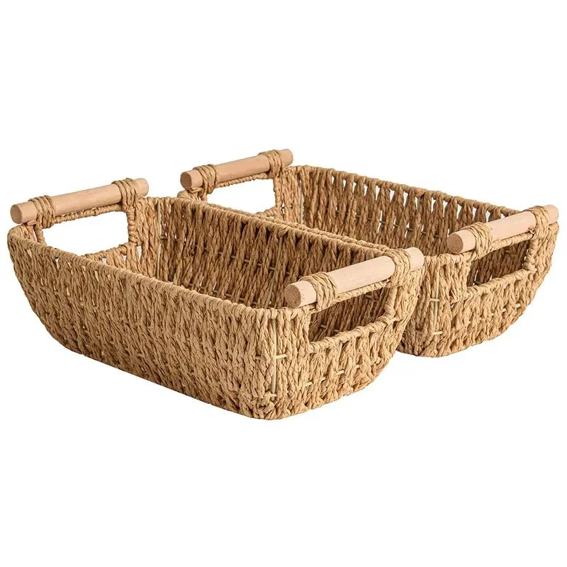 Storage Use Seagrass Water Hyacinth Wicker Handmade Traditional Storage Basket