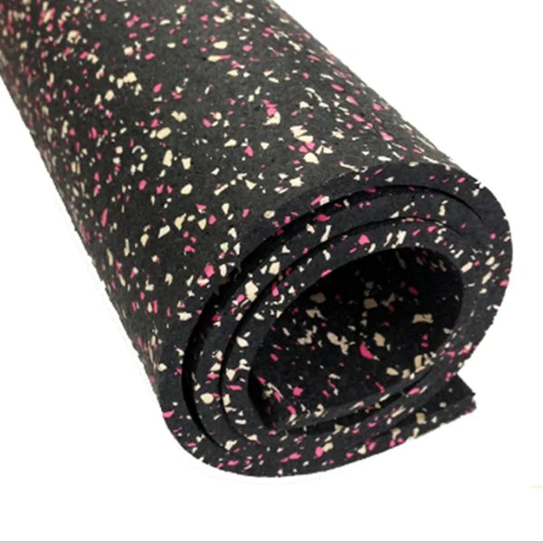 EPDM Colorful Granular Rubber Rolls Gym Rubber Flooring Mat for Gym, Home, Kindergarten