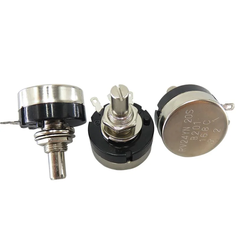 RV24yn20s Carbon Film Single-Turn Rotary Variable Resistor 1K 2K 5K 10K 20K Adjustable Potentiometer